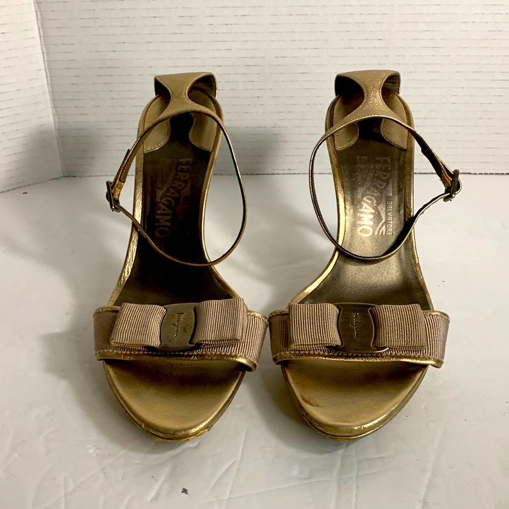 Salvatore Ferragamo open toe heel